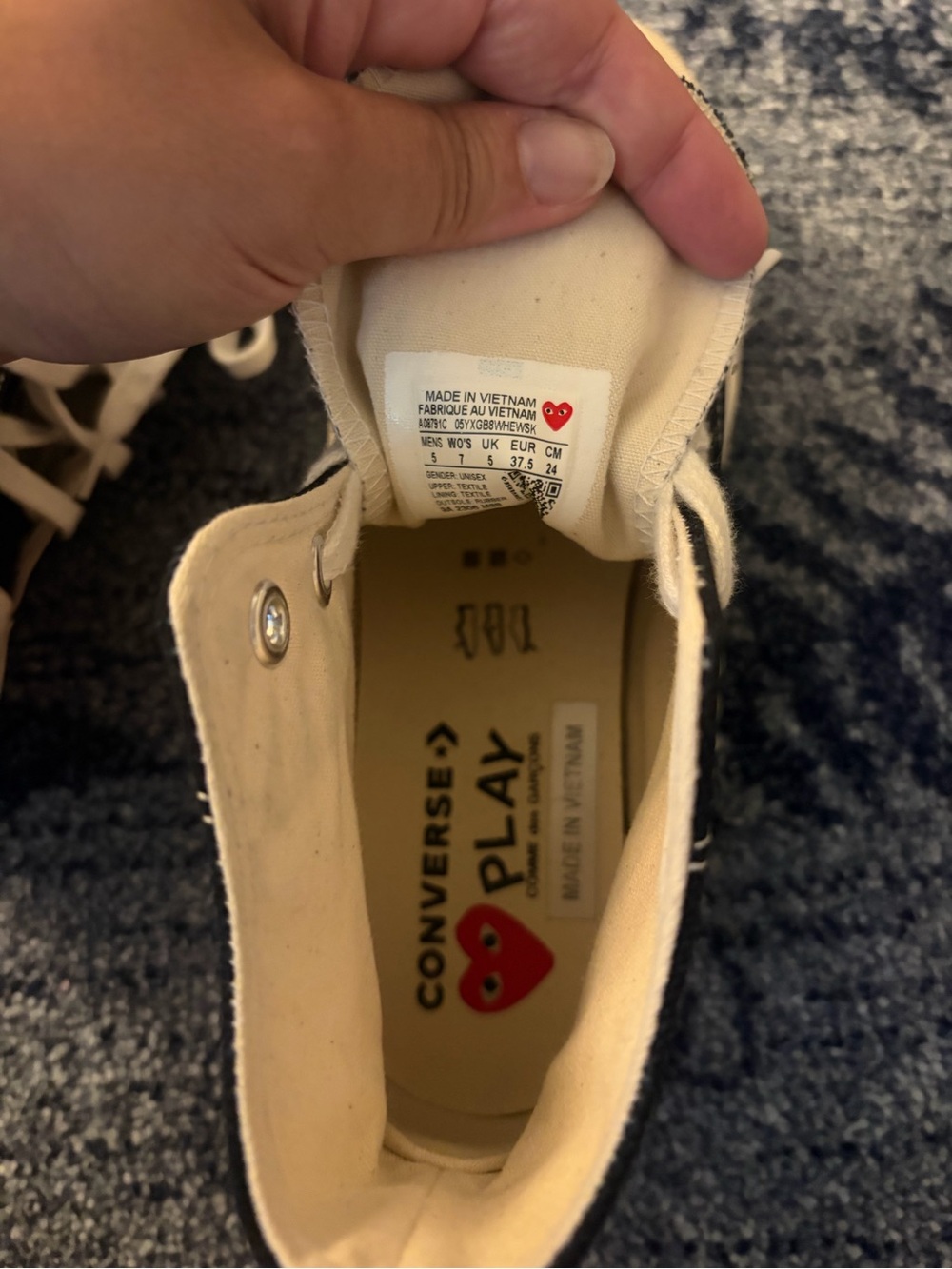 Comme des garçons PLAY converse chuck taylors - Picture 5 of 5